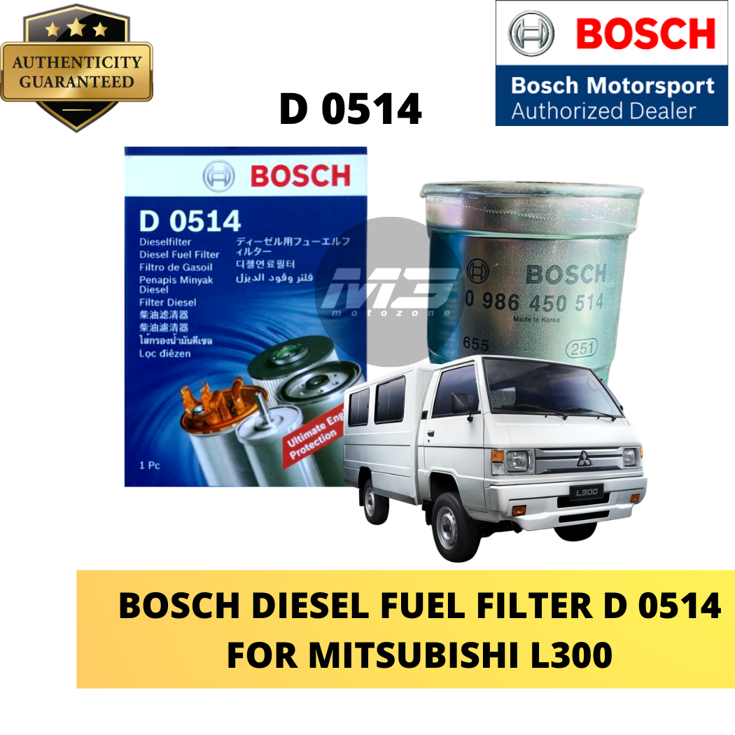 BOSCH DIESEL FUEL FILTER D 0514 FOR MITSUBISHI L300 Lazada PH