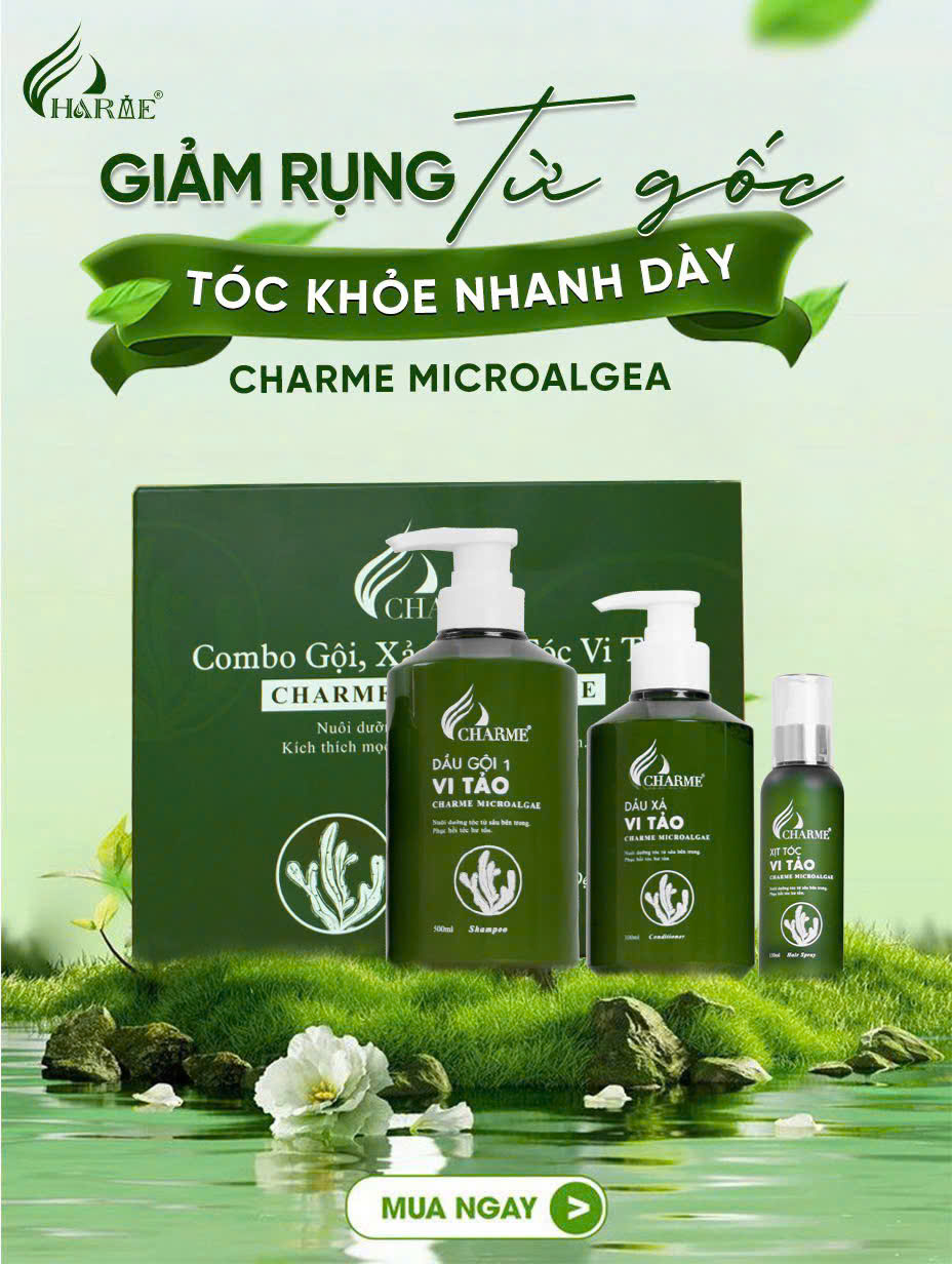 Combo gội xả vi tảo ( tặng xịt tóc )