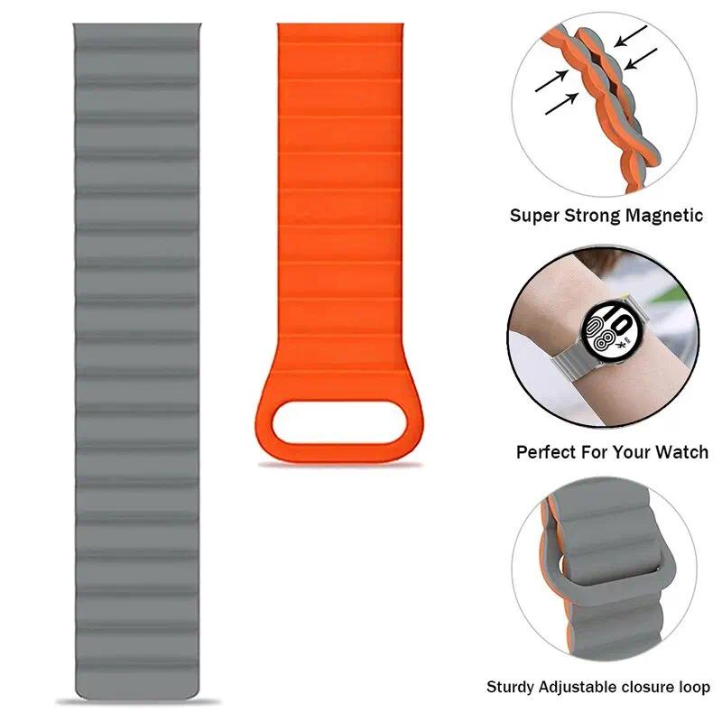 Silicone Magnetic Loop Strap For COROS PACE Pro / COROS PACE 3 / Coros Pace 2 SmartWatch bracelet Soft Silicone band