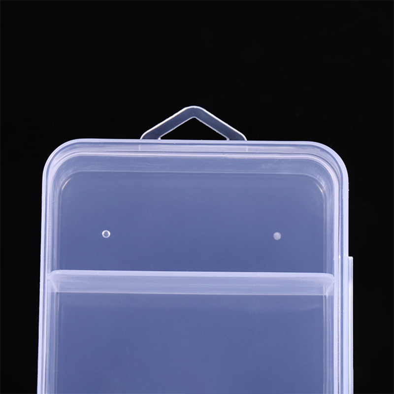 Portable Transparent Plastic Storage Jewelry Box Compartment Container ...