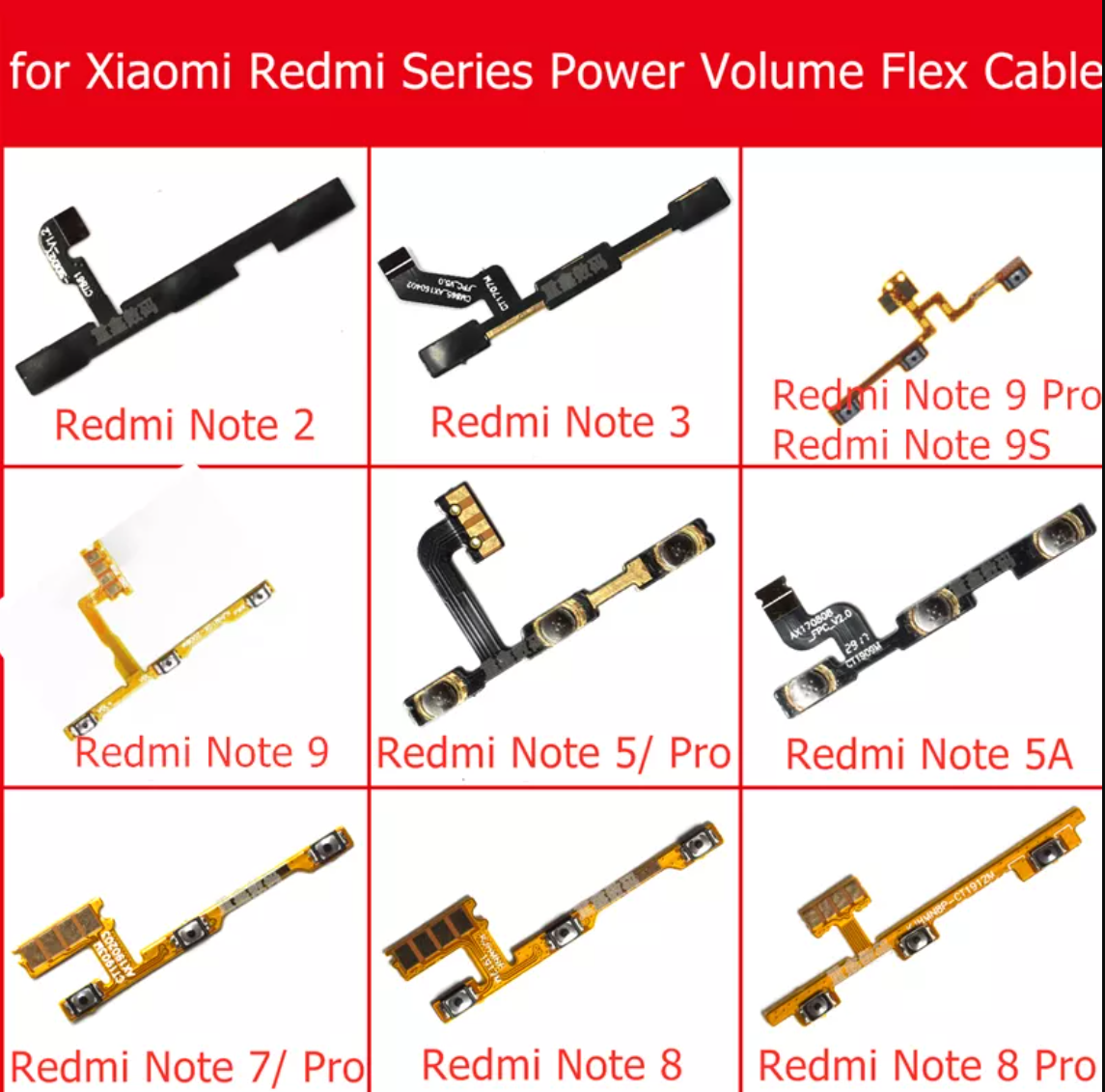 Flex Volume Xiaomi redmi note 9t