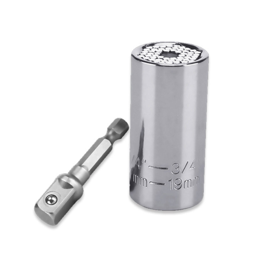 Universal Socket Wrench Torque Head Set Ratchet Super Sleeve Gadget Power Drill Adapter Magic Grip Spanner Key Multifunctional