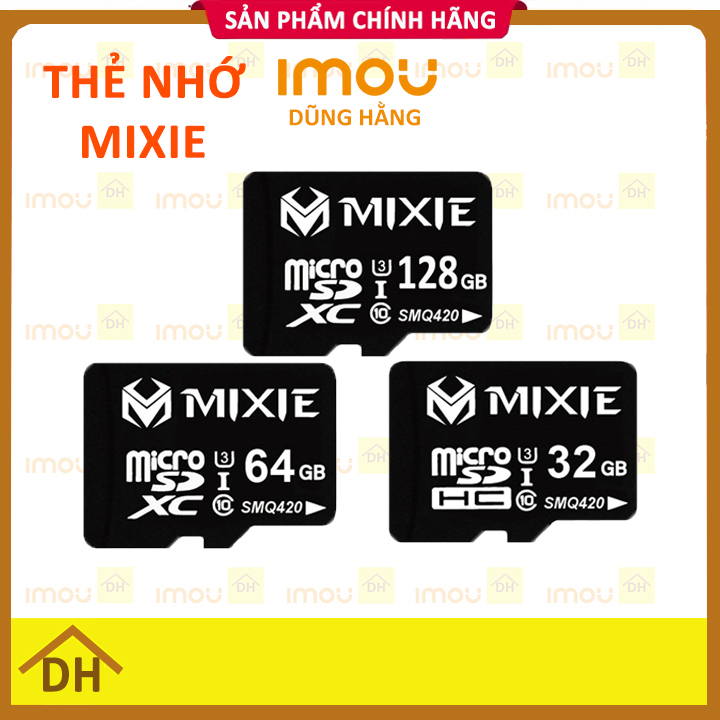 Thẻ Nhớ chính Hãng MIXIE 128GB 64GB 32GB Chuyên Dùng Cho CAMERA và Điện