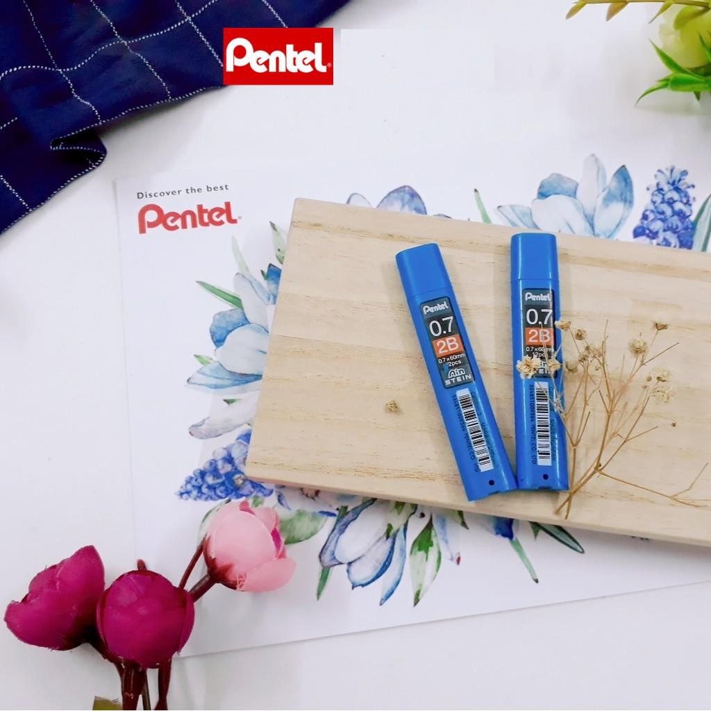 Ruột chì kim Pentel AINSTEIN C277S-2B nét 0.7mm (60mm x 12 ruột)