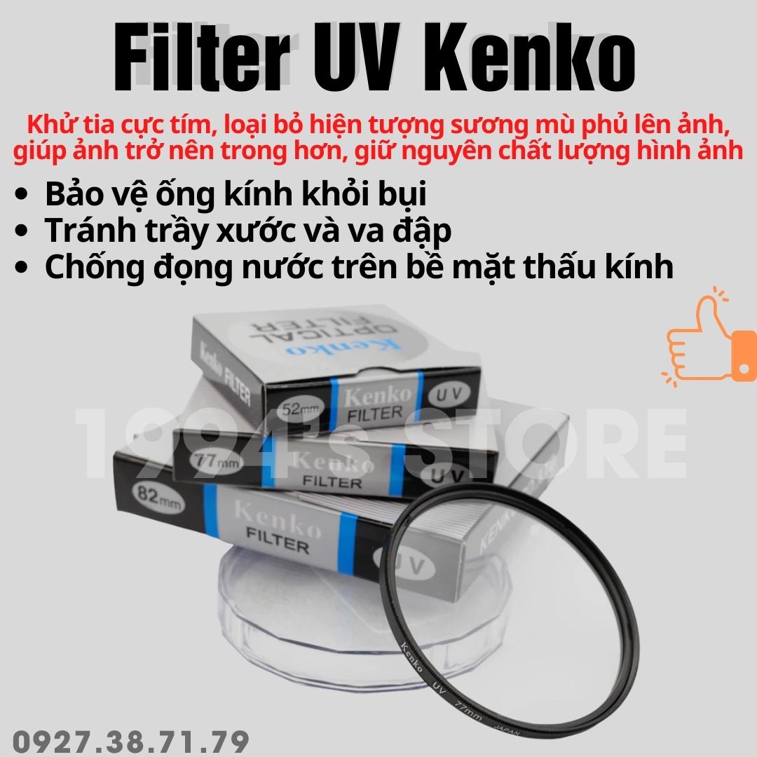 Filter kính lọc ống kính lens máy ảnh kenko 39mm 40.5mm 43mm 46mm 49mm 52mm 55mm 58mm 62mm 67mm 72mm 77mm 82mm