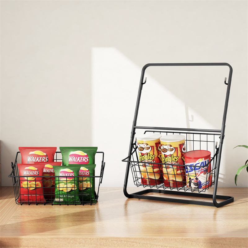 YONUO Desktop storage rack living room countertop storage artifact multi-layer snack storage rack kitchen fruit and vegetable basket