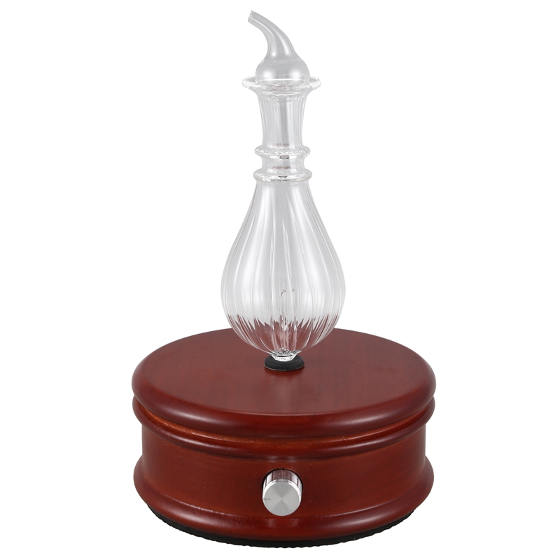 Waterless Essential Oil Diffuser Wood And Glass Aromatherapy Diffuser Aroma Difusor Essential Oil Nebulizer For Home