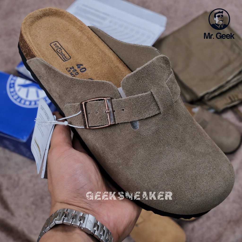 [GeekSneaker] Dép Birkenstock Boston Clog + Sandals