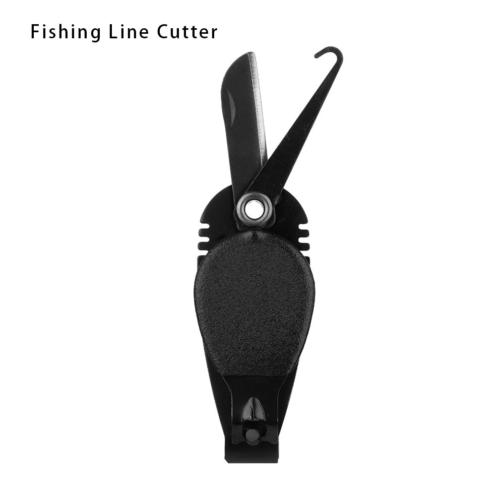 Multifunctional Nippers Stainless Steel & Plastic Snip Line Cutter Fly  Fishing Clippers Fast Hook Nail Knotter Quick Knot Tying Tool METAL -SILVER