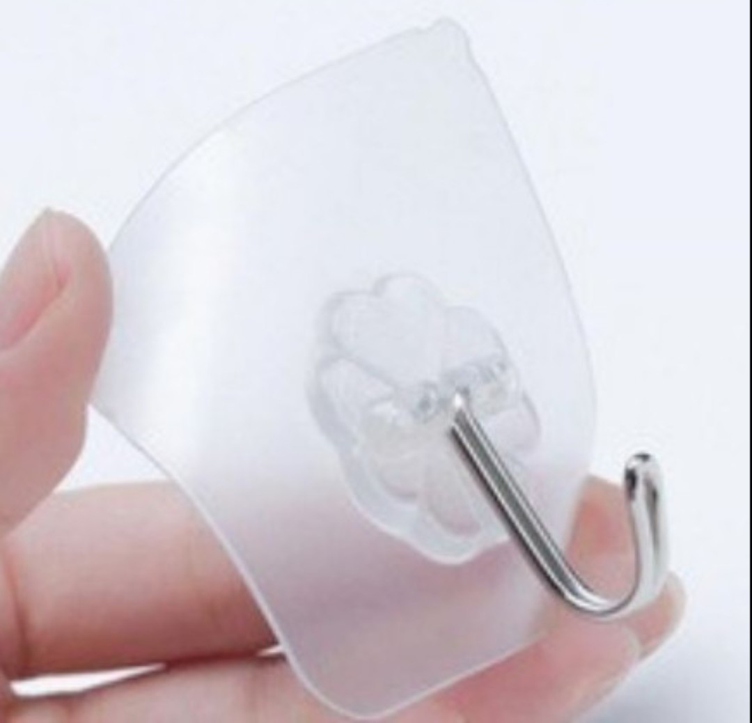 Combo 10 móc dán tường cường lực trắng