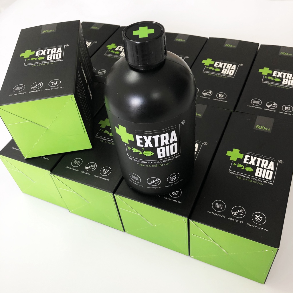 Vi Sinh Extra Bio 500ml 1000ml (men vi sinh làm trong nước và cân bằng PH cho hồ cá Koi bể cá cảnh)