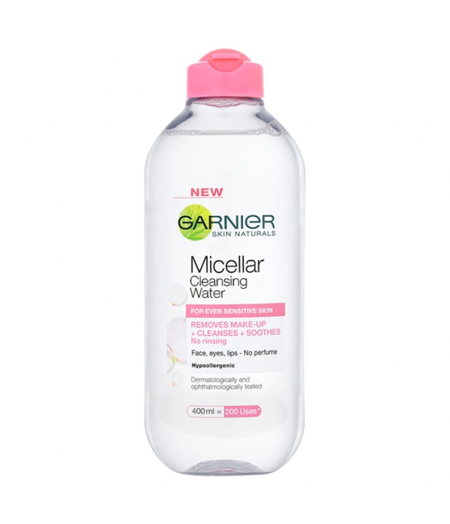 Nước tẩy trang Garnier Micellar cleansing water Nga/Pháp [Loại 400ml].