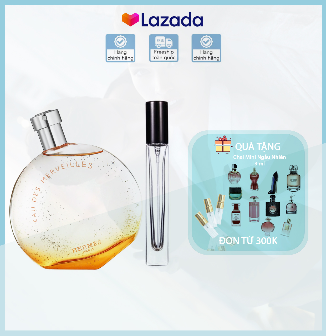 [chai chiết] Nước Hoa Nữ Hermes Eau Des Merveilles Eau De Toilette