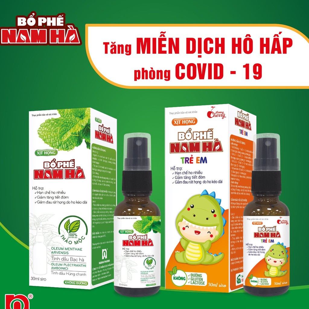XỊT HỌNG BỔ PHẾ NAM HÀ 30ml