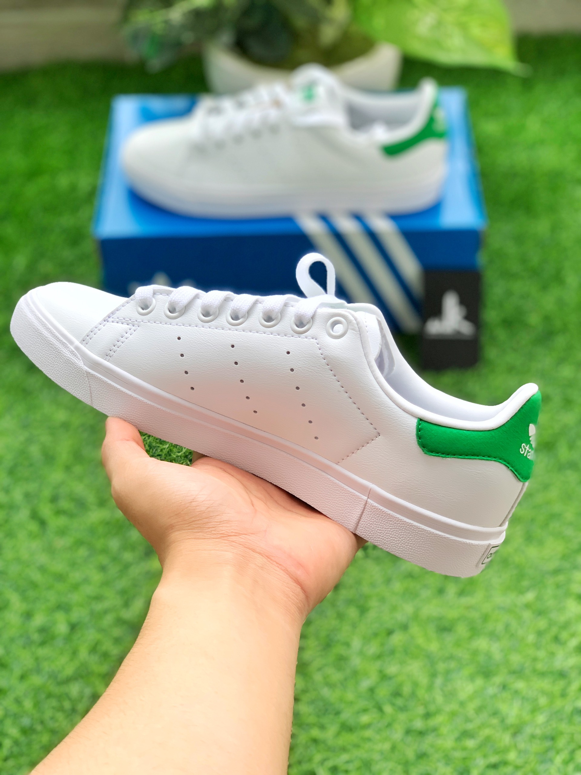 [CHÍNH HÃNG] Giày Adidas Stan Smith Vulc Green FX8070