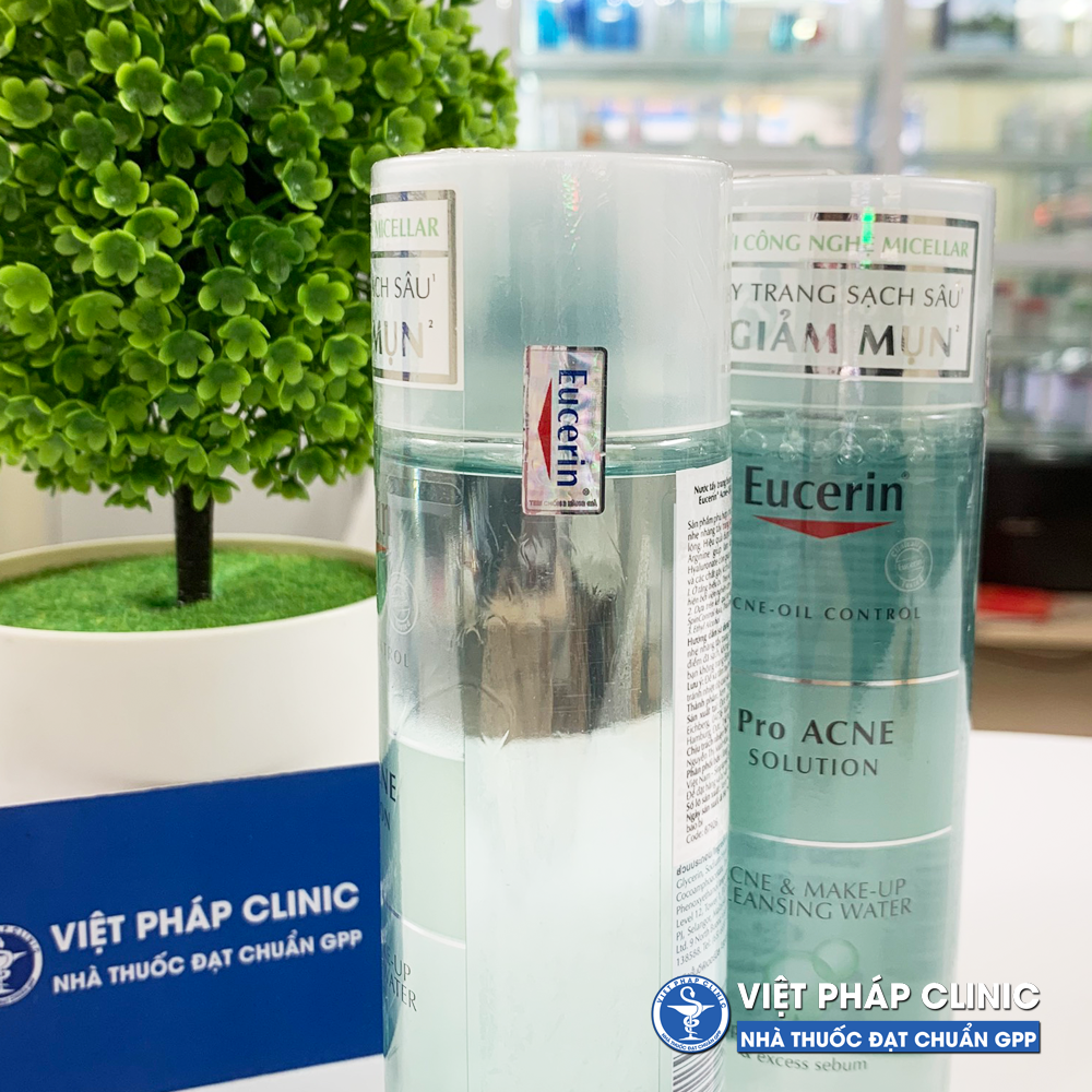 Nước Tẩy Trang Da Mụn Eucerin Pro ACNE Solution Acne & Make-up Cleansing Water 200ml