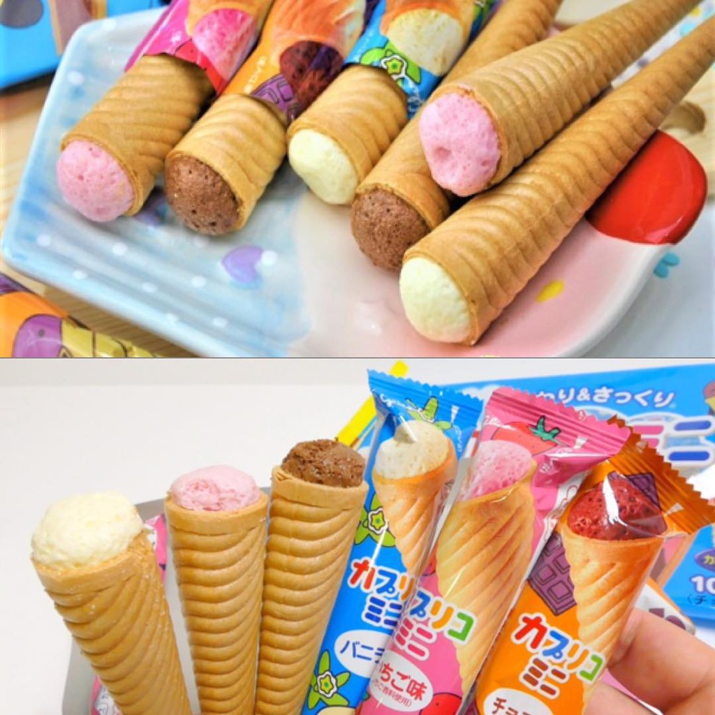 Bánh ốc quế Glico Nhật gói 10 cái ( date 12/22 )