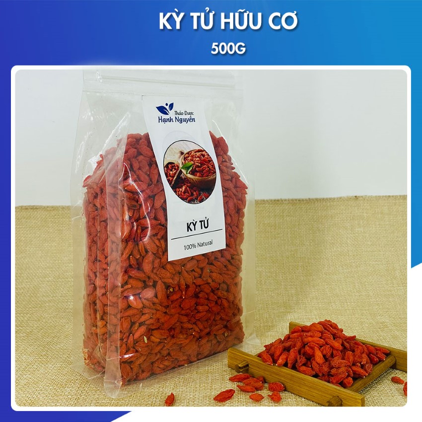 Kỷ tử hữu cơ 500g (Kỳ tử Ninh Hạ, hạt to, ngọt, thơm) - Trà đẹp da, dưỡng nhan