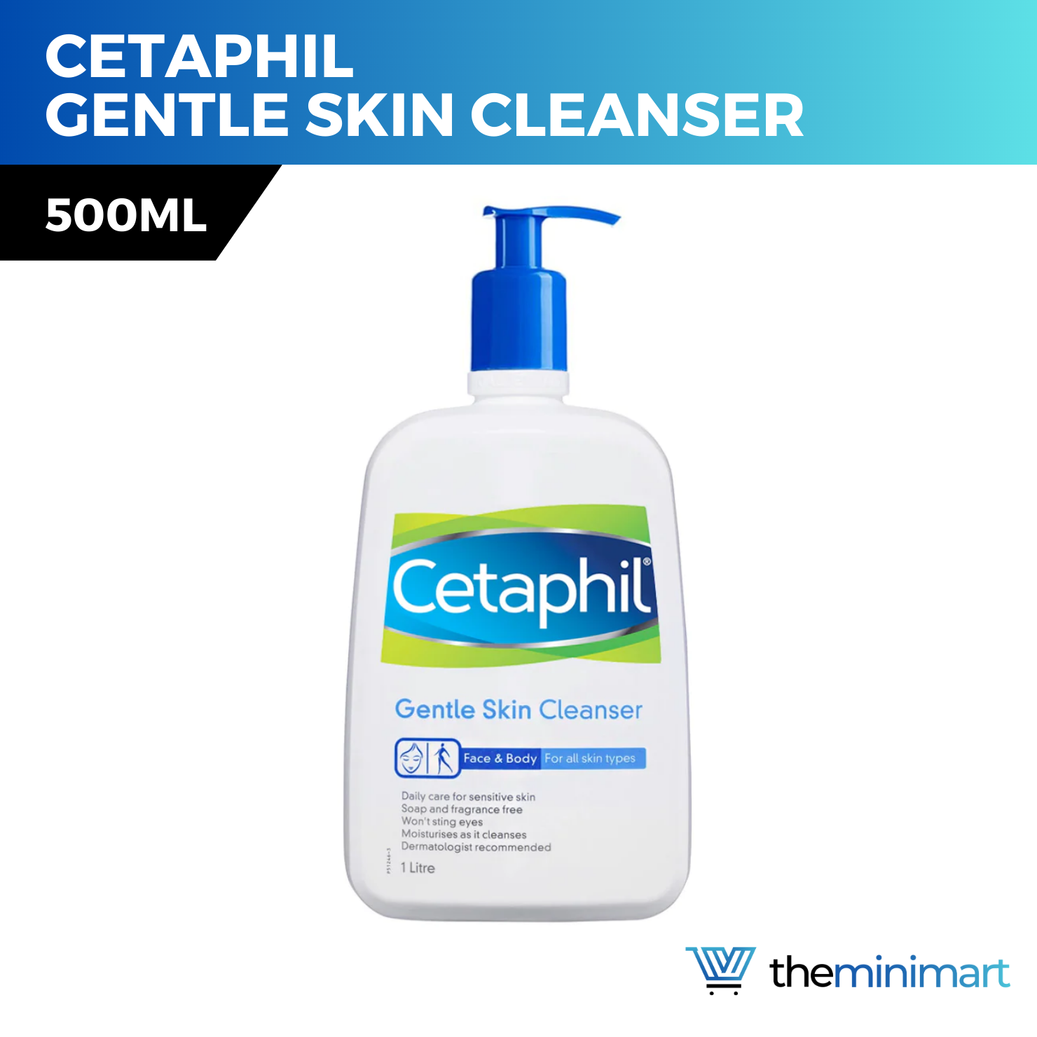 Cetaphil Gentle Skin Body & Face Cleanser 500ml | Lazada Singapore