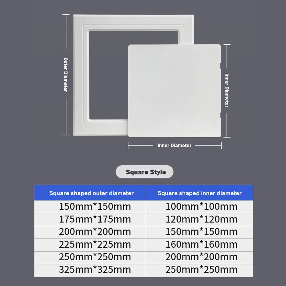 Universal Self-adhesive Access Panel Door White Removable Inspection ...