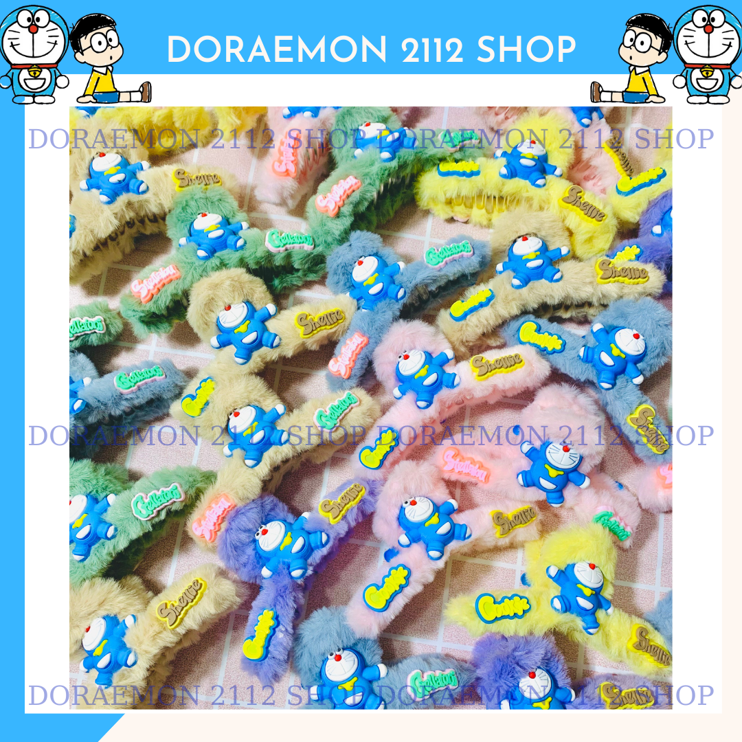 Kẹp tóc chéo Hàn Quốc mẫu Doraemon dễ thương