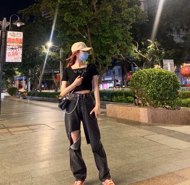 Thắt lưng nữ khóa vuông hai oze (Tặng kèm dây xích) A43