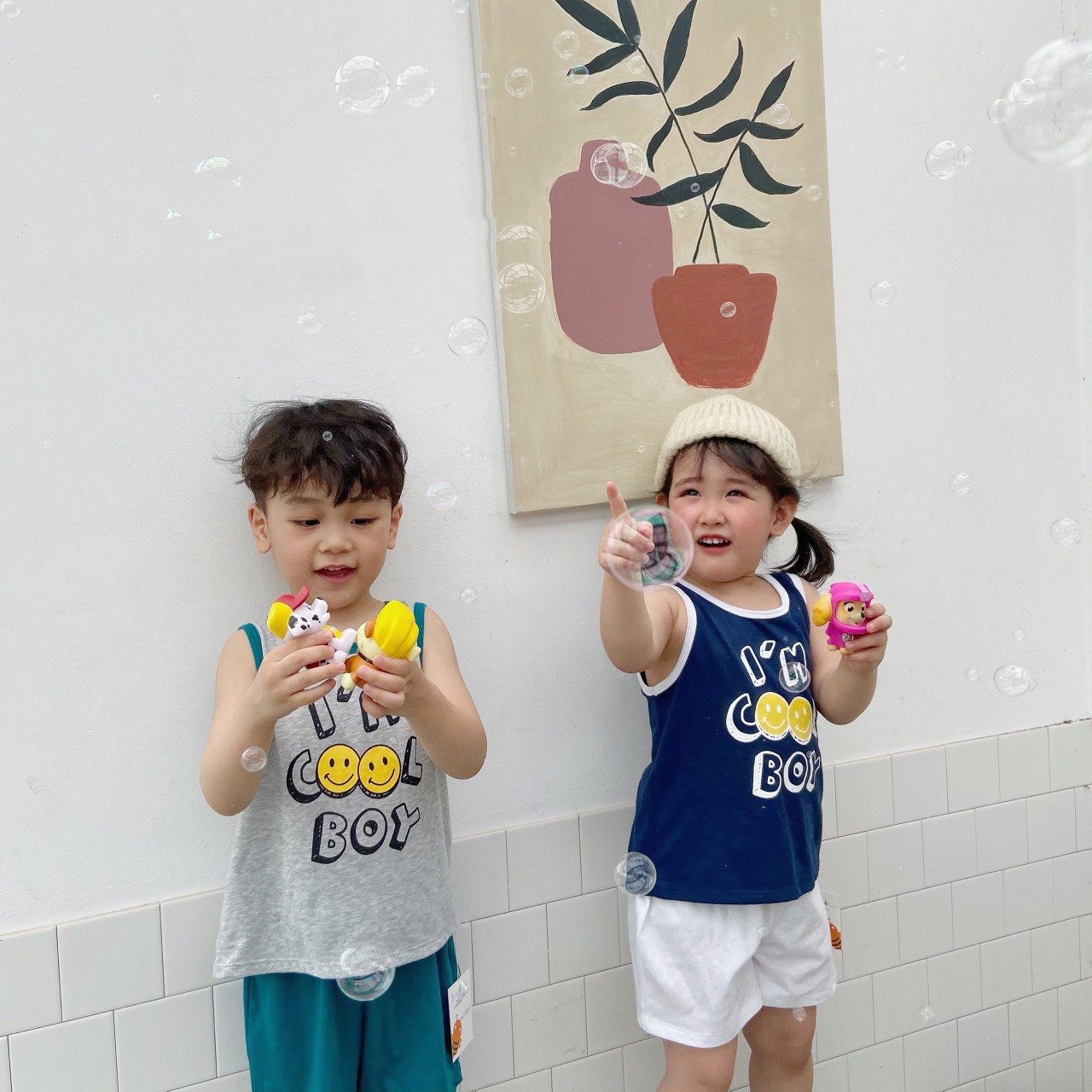 Bộ Ba Lỗ Mặt Cười Cho Bé Trai Từ 9-23kg