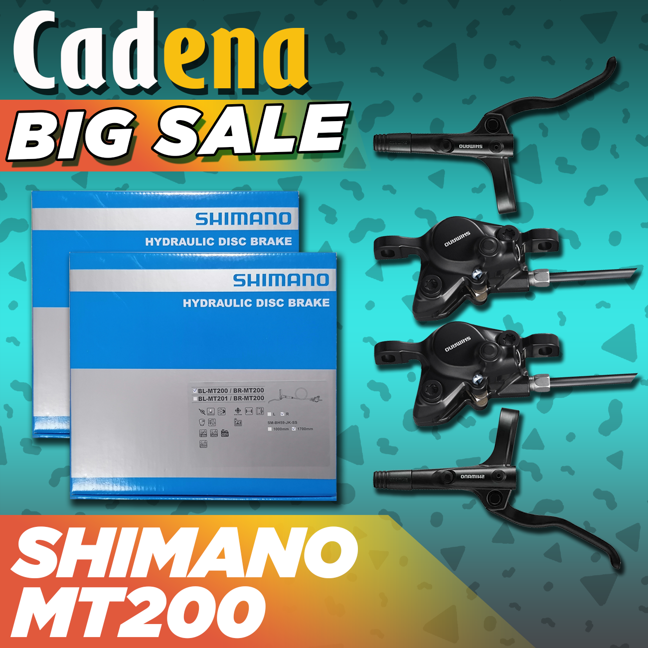 Shimano MT200 Hydraulic Disc Brake Set Box included (Front & Rear Set