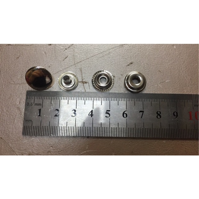 Nút bấm 4 thành phần (nút chén) Nút bấm SẮT Size 15mm Dùng làm đồ thủ công