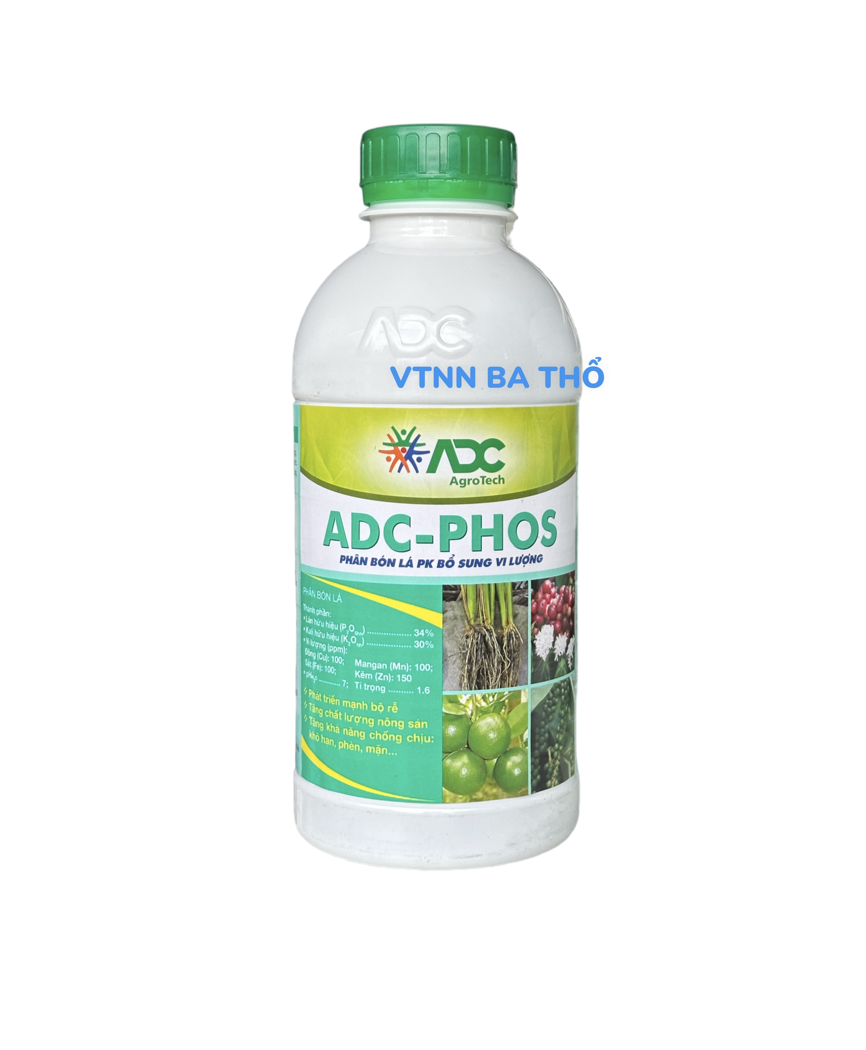 Adc – phos phân bón lá pk bổ sung vi lượng - chai 1 lít