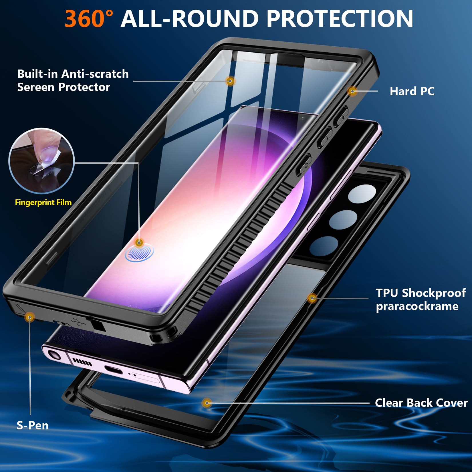 IP68%20Shellbox%20Waterproof%20Case%20For%20Samsung%20Galaxy%20S24%20S23%20S22%20S21%20Ultra%20FE%20A54%20A14%205G%20Metal%20Aluminum%20Swimming%20Phone%20Luxury%20Cover%20-%20Image%204