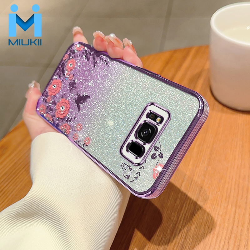 Samsung galaxy s8 s8 plus s8+ soft phone case floral cover blink casing for samsung s8plus g950f g950fd g955f g955f/ds