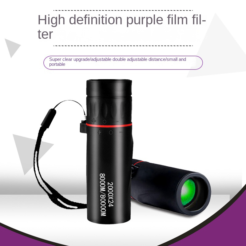 【Pre-order】 2000x24 HD Monocular Mini Portable TelescopeOutdoor Camping Birdwatching.