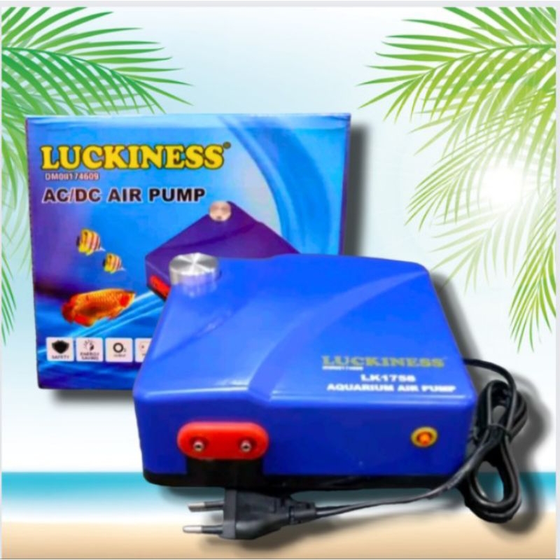Pompa Udara Airpump Aerator AC DC LUCKINESS LK 1758