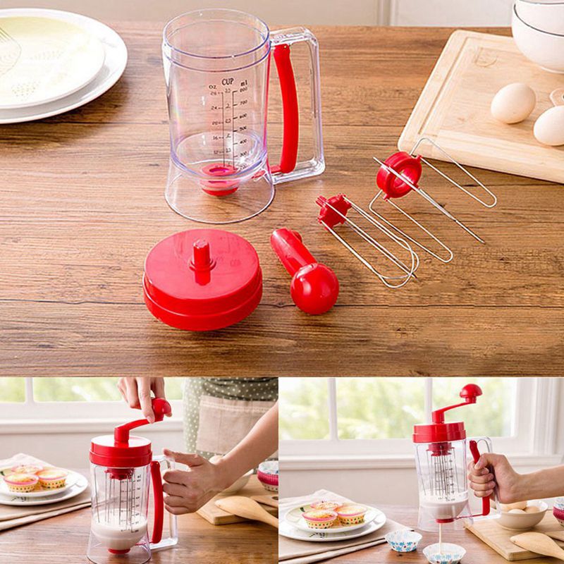 Manual Pancake Machine 800ml/26.7 OZ Cupcake Funnel Batter Dispenser
