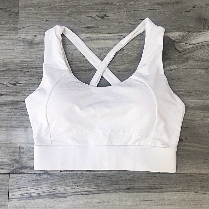 Áo bra tập gym yoga nữ sẵn mút đan dây cài sau nâng giữ ngực tốt