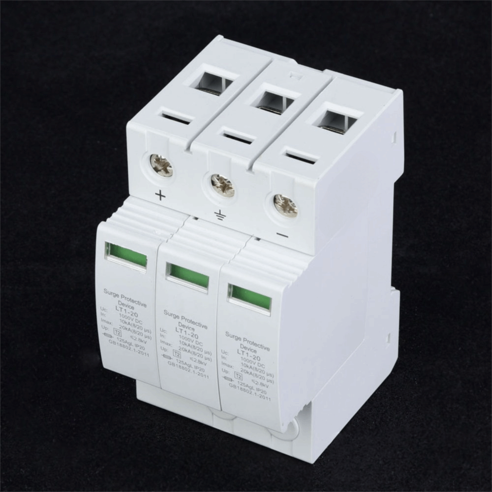 Multifunctional 3P Arrester Device 20KA Din Rail House Protector ...