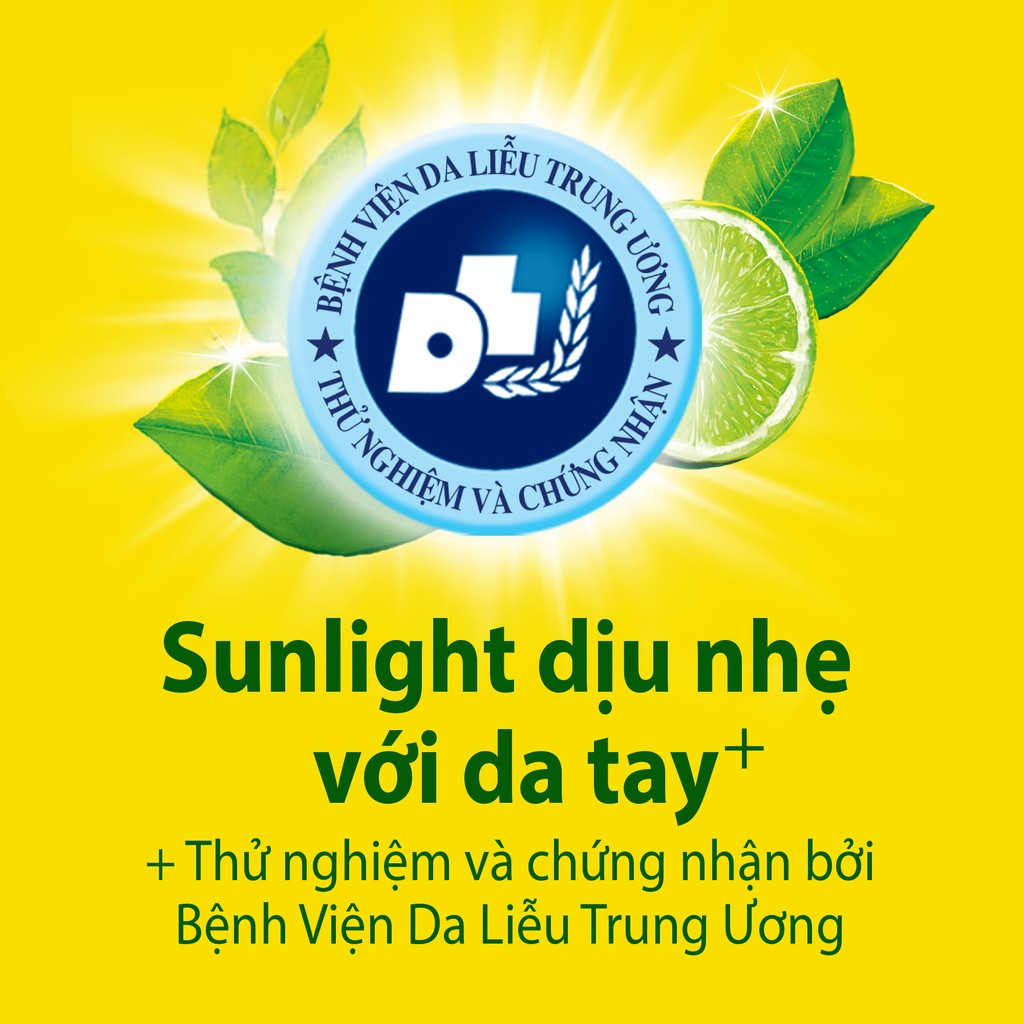 Nước Rửa Chén Bát Sunlight Chanh Vàng 100 - Túi 3KG