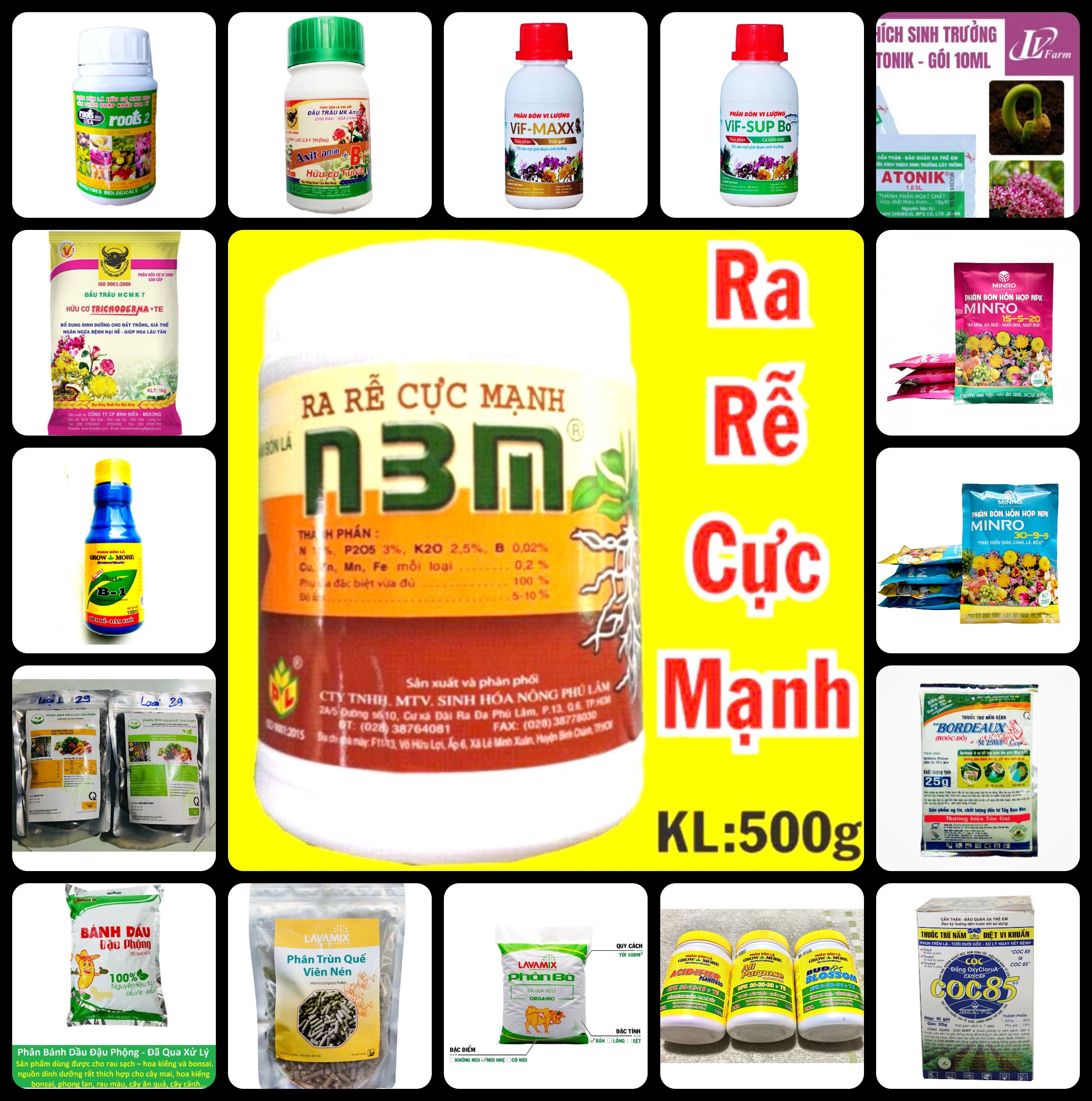 Phân Bón Siêu Kích Ra Rễ Cực Mạnh N3M (Kích Rễ Kích Mầm Hạt Giống Giâm Chiết Cành)