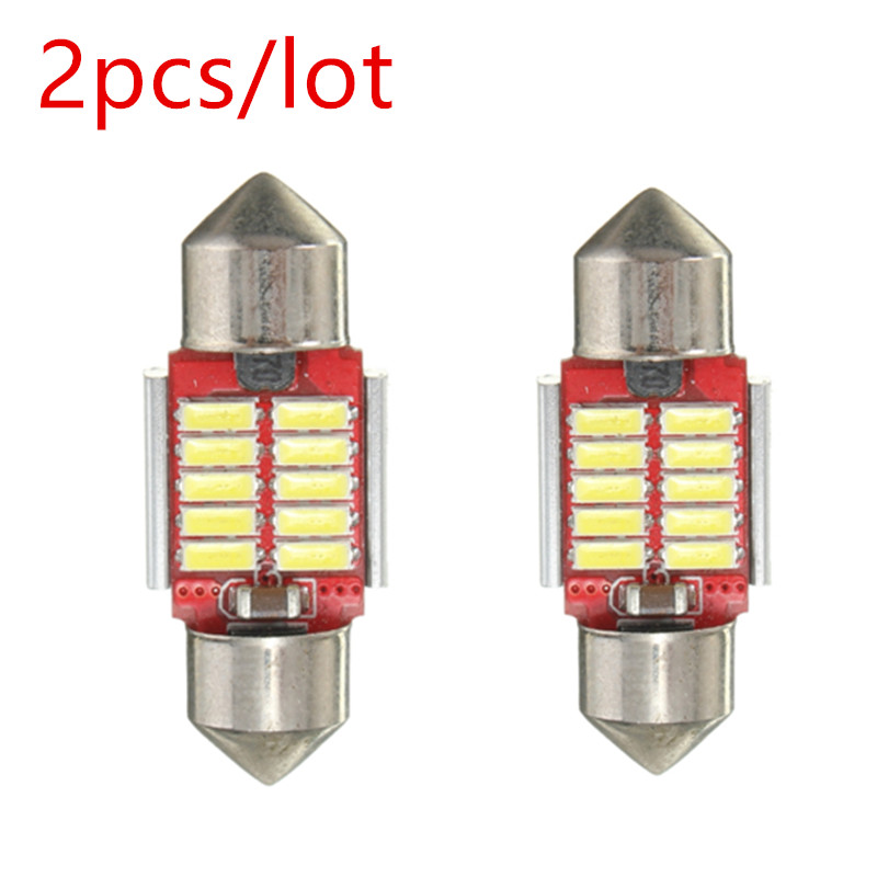 【TopazTrove】2pcs Super Bright 31mm 10 SMD 4014 LED Canbus Error Free ...