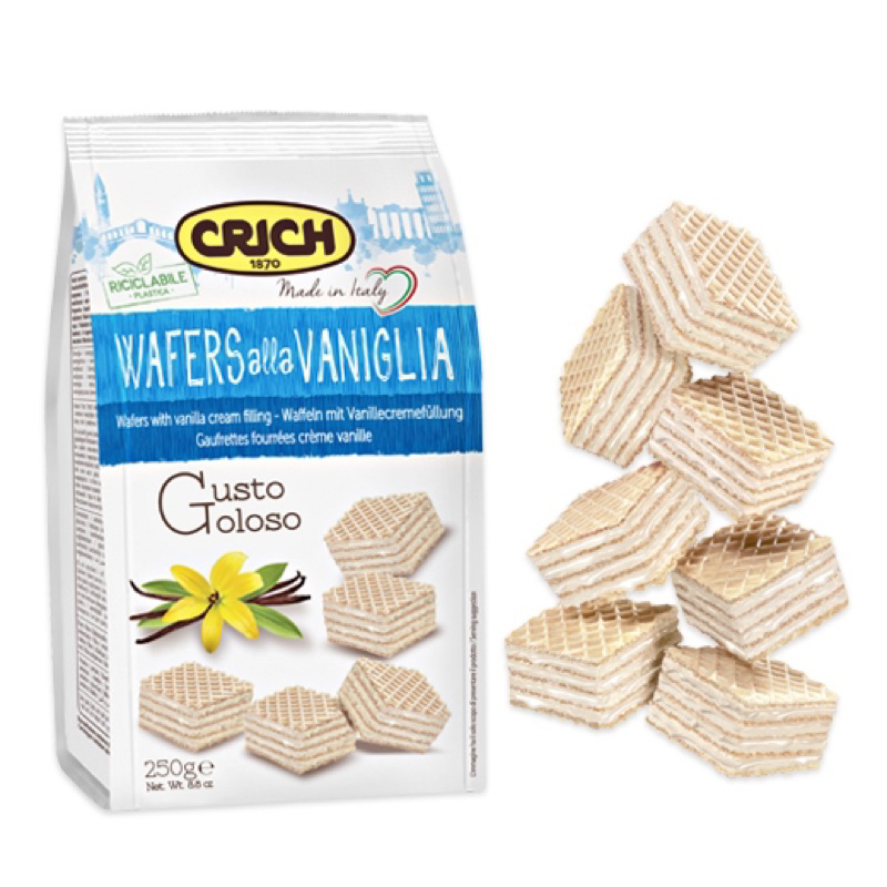 Bánh Xốp Ý Crich Waffer Nhiều Vị [ 250Gr ]