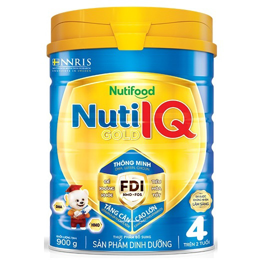 Sữa Bột Nuti IQ Gold 4 - Lon 900G {Mẫu Mới}