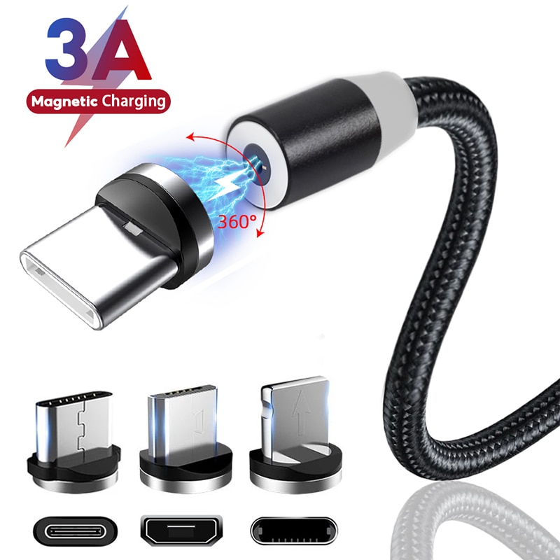 Cáp sạc USB 3A Sạc nhanh USB Micro Loại C Cáp sạc dữ liệu tương thích với iPhone Xiaomi Samsung