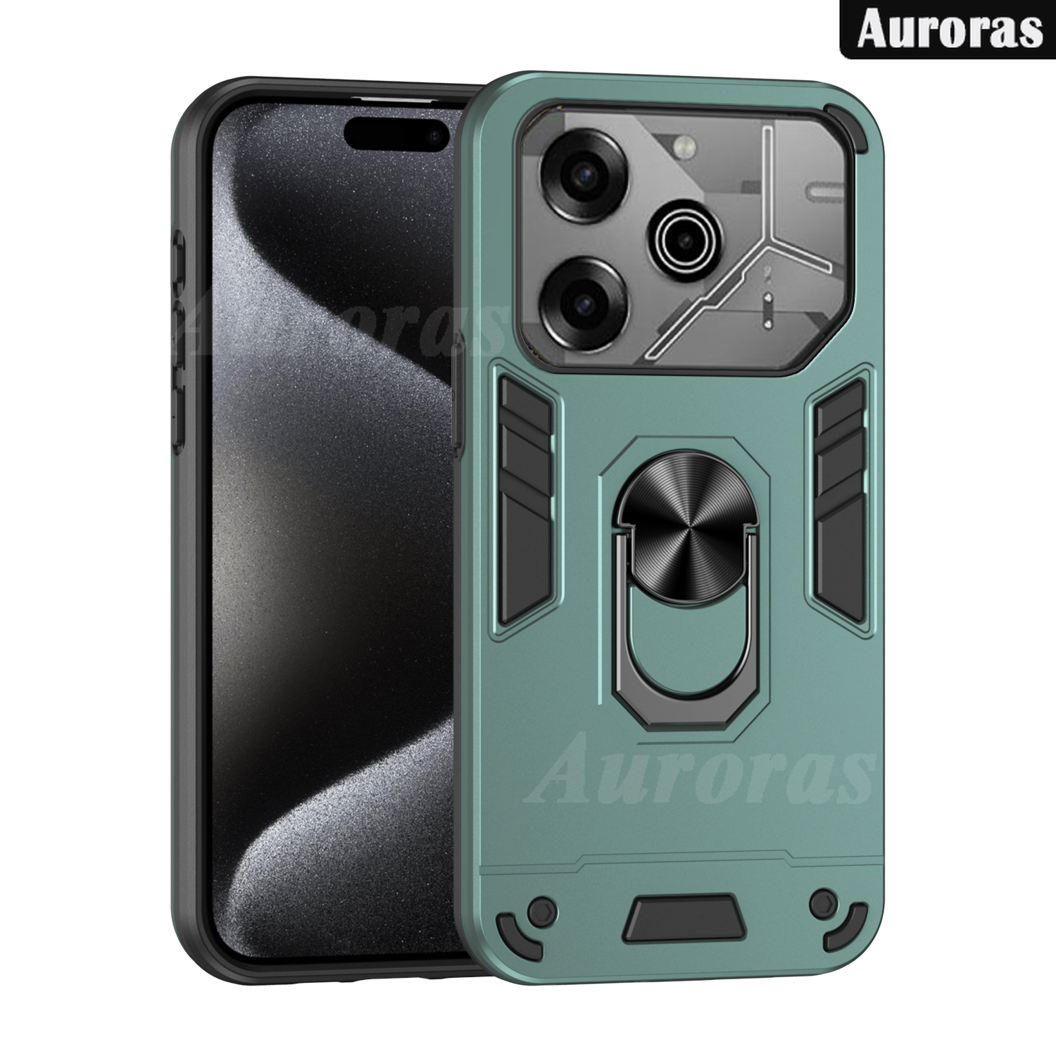 Phone cover For Tecno Pova 6 Pro case Shockproof Armor Stand with Holder Car adsorb Ring case shell For Tecno Pova 6Pro Cases Housing.