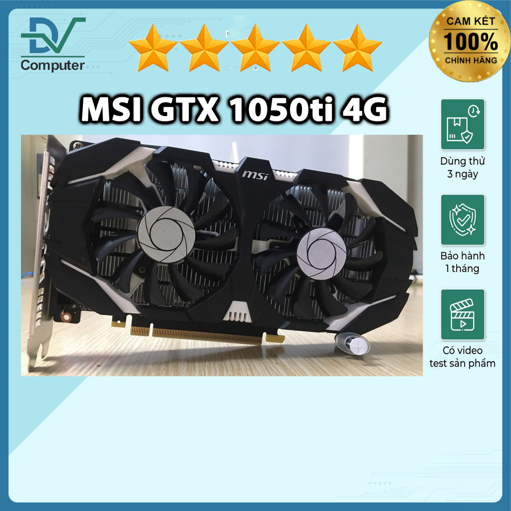 Msi Computer Msi Gtx 1050 Ti 4g MSI GeForce GTX 1050 Ti Gaming X