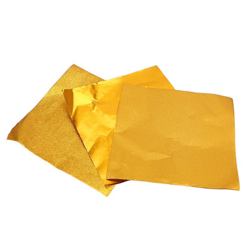 200pcs%208*8cm%20Gold%20Aluminium%20Foil%20Candy%20Chocolate%20Cookie%20DIY%20Wrapping%20Tin%20Paper%20MIO%20Super%20Store%20-%20Image%203