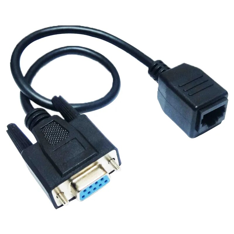 Network serial port line db9 to rj45 female head cable 8p8c serial port line
