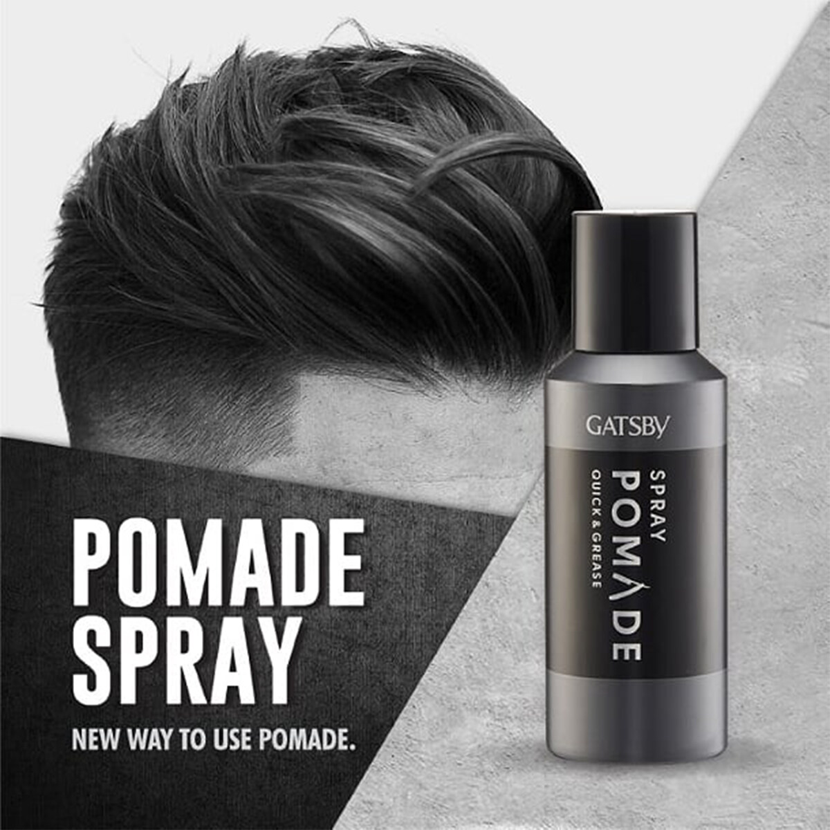 [Chính Hãng 100%] Keo Xịt Tạo Kiểu Tóc Gatsby Spray Pomade Quick & Grease 150ml