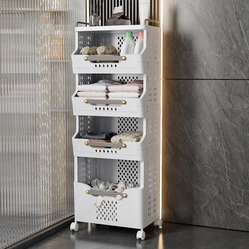 Laundry basket Large capacity foldable laundry basket storage basket Household bathroom storage rack Laundry basket wall hanging