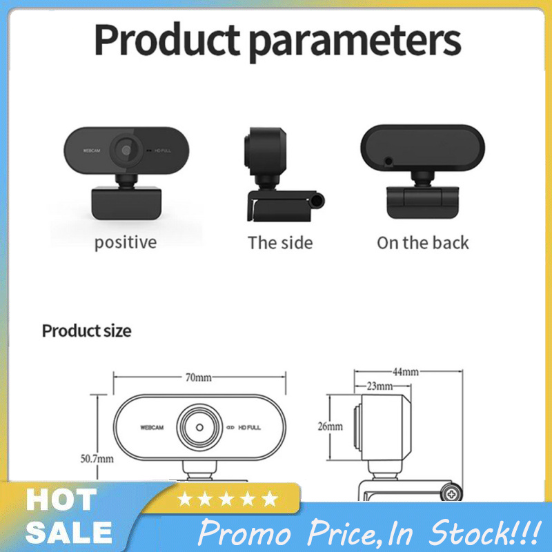 1080p Full Hd Webcam Built-in Microphone Usb Plug Web Cam Compatible For Mac Laptop Youtube Xbox Skype Pc Computer